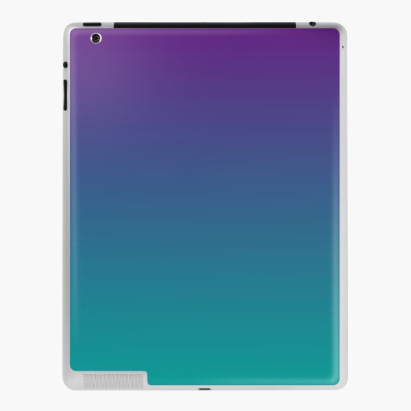 Ombre | Gradient Colors | Purple and Teal |  iPad Skin