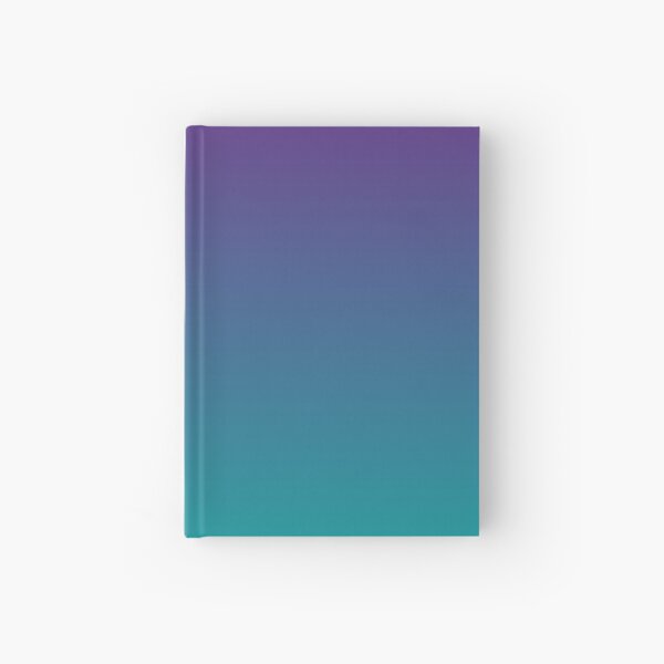 Ombre | Gradient Colors | Purple and Teal | Hardcover Journal
