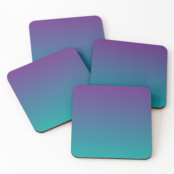 Aperçu de l'œuvre Ombre | Couleurs dégradées | Violet et bleu sarcelle | créée et vendue par EclecticAtHeART.