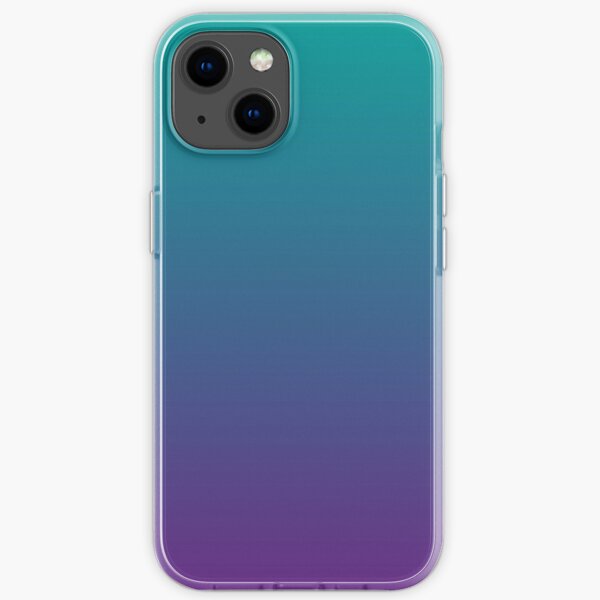 Ombre | Gradient Colors | Teal and Purple | iPhone Soft Case