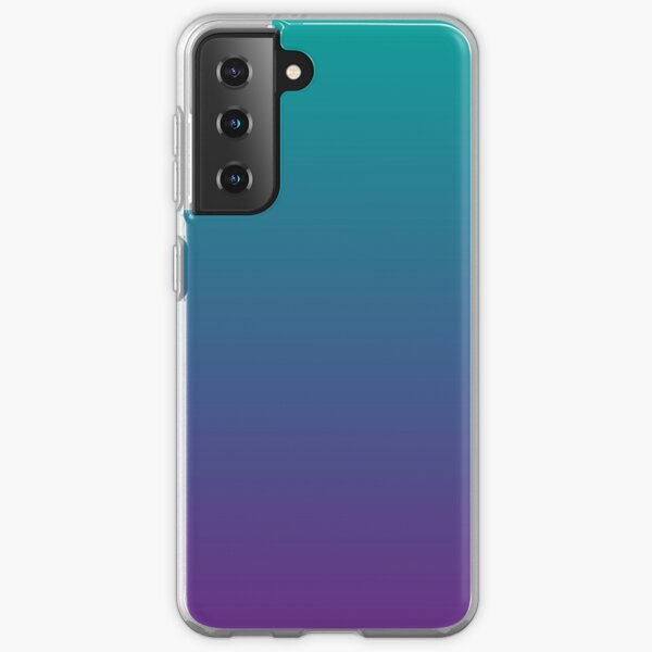 Ombre | Gradient Colors | Teal and Purple | Samsung Galaxy Soft Case