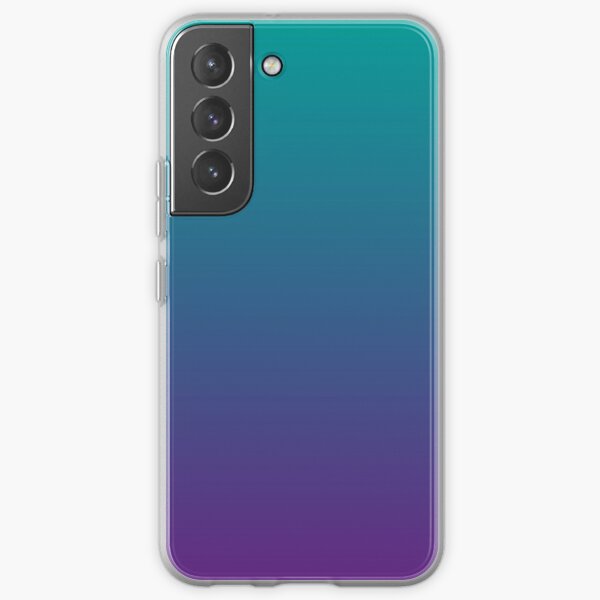 Ombre | Gradient Colors | Teal and Purple | Samsung Galaxy Soft Case