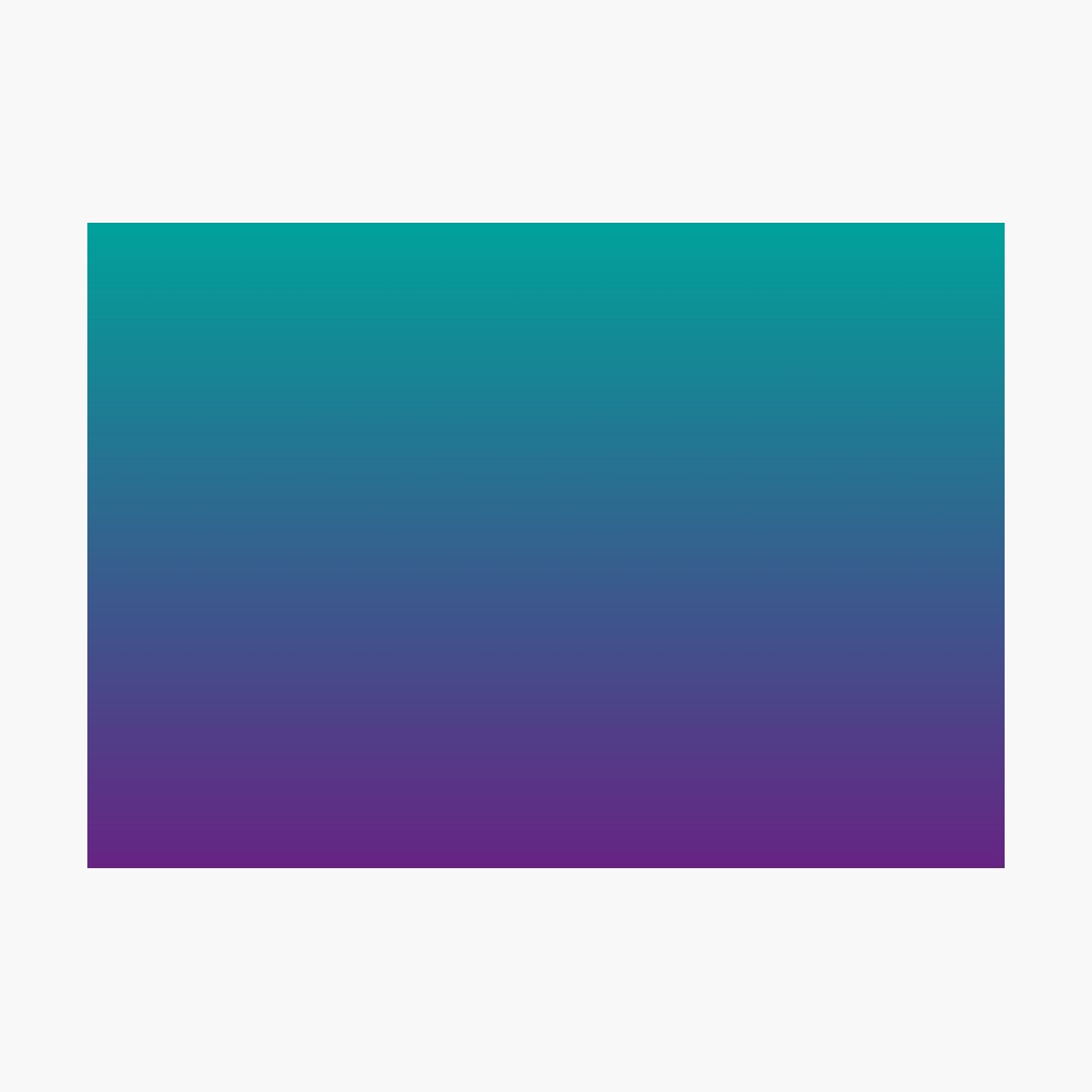 Ombre | Gradient Colors | Teal and Purple | Photographic Print
