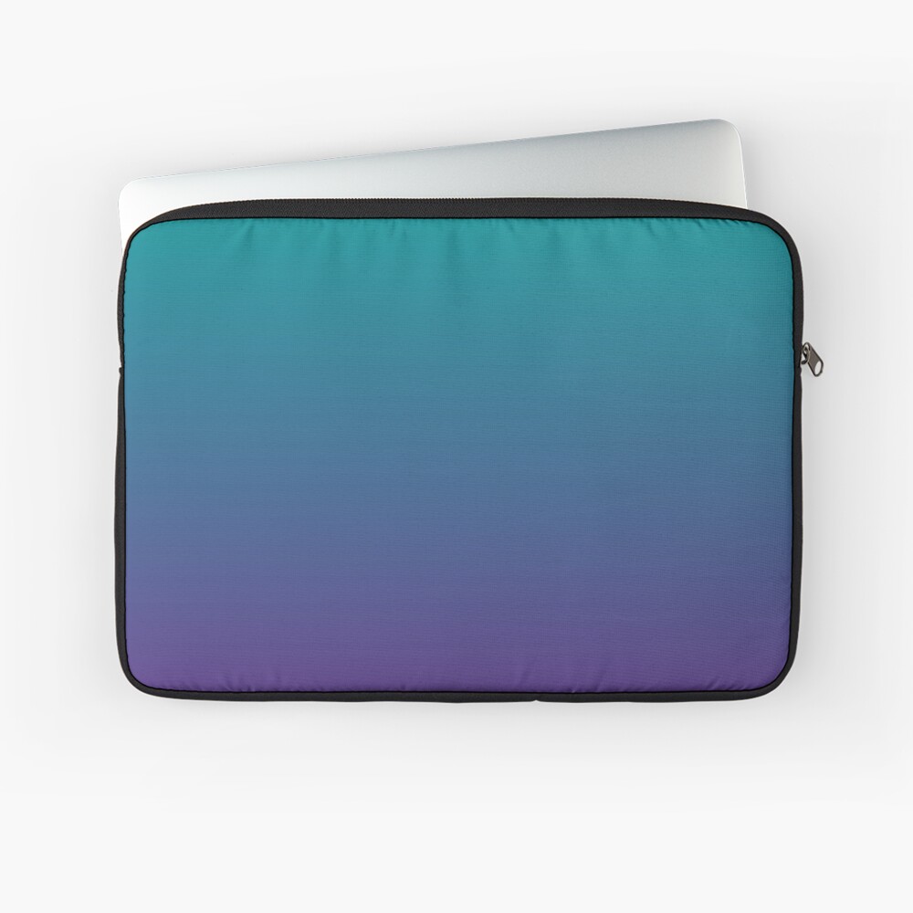 Ombre | Gradient Colors | Teal and Purple | Laptop Sleeve
