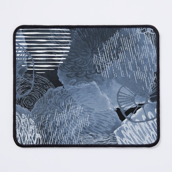 Item preview, Smoky Blue And White Modern Abstract Designs designed and sold by DEC02.