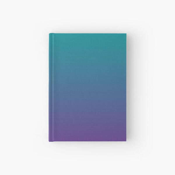 Ombre | Gradient Colors | Teal and Purple | Hardcover Journal