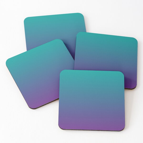 Aperçu de l'œuvre Ombre | Couleurs dégradées | Bleu sarcelle et violet | créée et vendue par EclecticAtHeART.