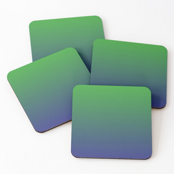Aperçu de l'œuvre Ombre | Couleurs dégradées | Vert et bleu | créée et vendue par EclecticAtHeART.