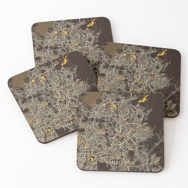 Item preview, Kuala Lumpur City Map of Malaysia - Pastel designed and sold by deMAP.