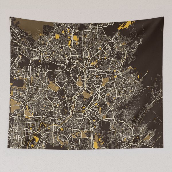 Item preview, Kuala Lumpur City Map of Malaysia - Pastel designed and sold by deMAP.