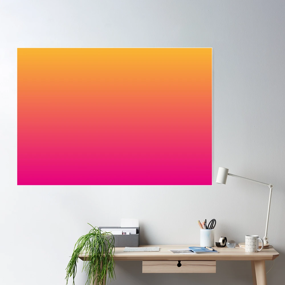 Hot Pink Ombre Poster