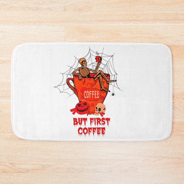 Item preview,  Dead Inside Skeleton But First Coffee Red designed and sold by joseech.