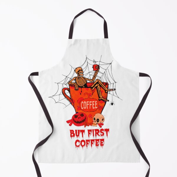 Item preview,  Dead Inside Skeleton But First Coffee Red designed and sold by joseech.