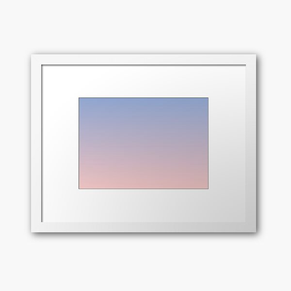 Ombre | Gradient Colors | Serenity and Rose Quartz | Color Trends | Fashion Colors | Framed Art Print