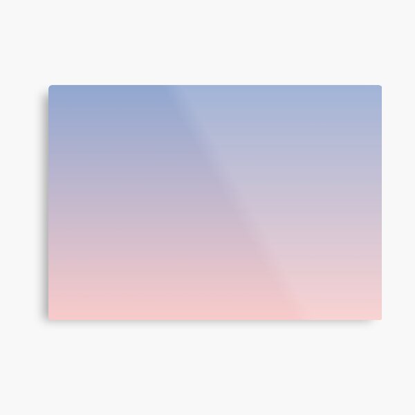 Ombre | Gradient Colors | Serenity and Rose Quartz | Color Trends | Fashion Colors | Metal Print