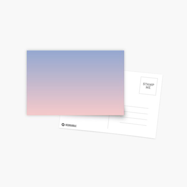 Ombre | Gradient Colors | Serenity and Rose Quartz | Color Trends | Fashion Colors | Postcard