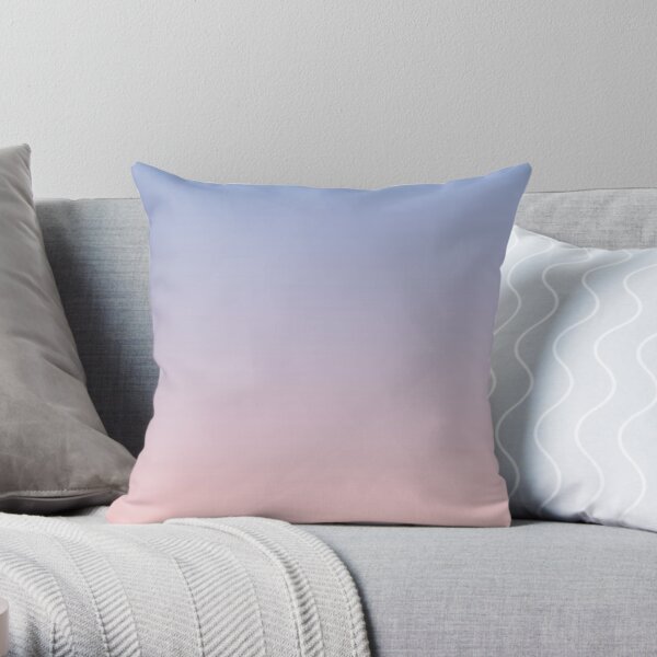 Ombre | Gradient Colors | Serenity and Rose Quartz | Color Trends | Fashion Colors | Throw Pillow
