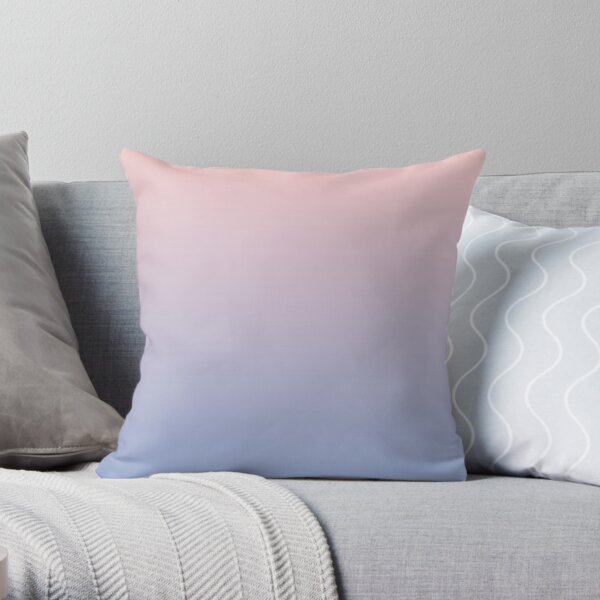Ombre | Gradient Colors | Rose Quartz and Serenity | Pantone Colors of the Year 2016 | Pantone | Color Trends | Fashion Colors | Throw Pillow