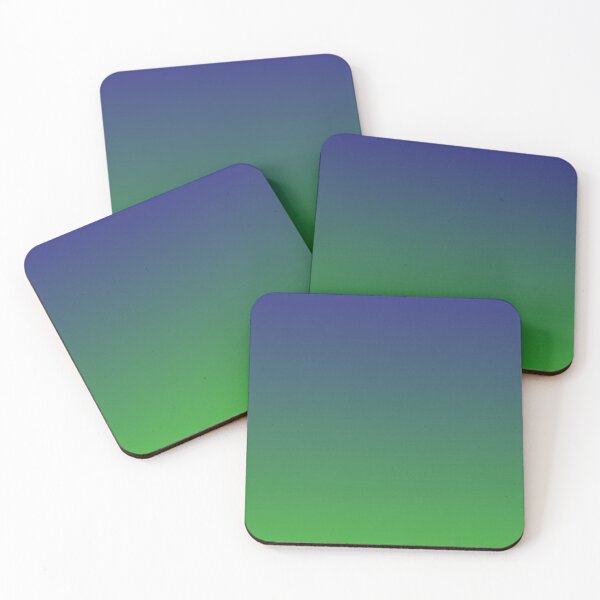 Aperçu de l'œuvre Ombre | Couleurs dégradées | Bleu et vert | créée et vendue par EclecticAtHeART.