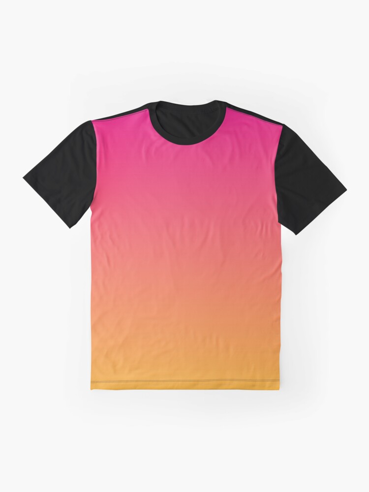 Orange and White Ombre T-shirt Gift Gradient Pattern Tee Shirt 