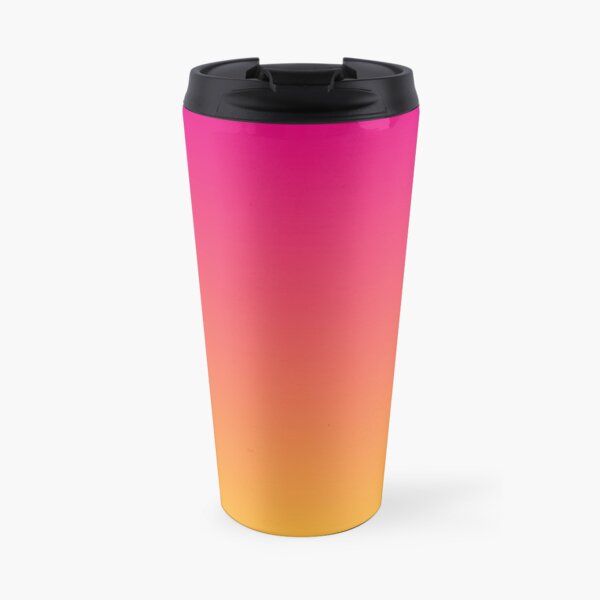 Ombre | Gradient Colors | Pink and Orange | Travel Mug