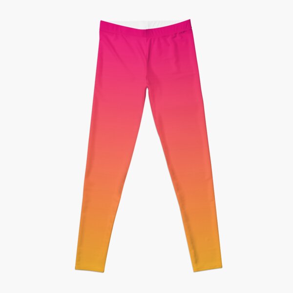 Ombre | Gradient Colors | Pink and Orange | Leggings