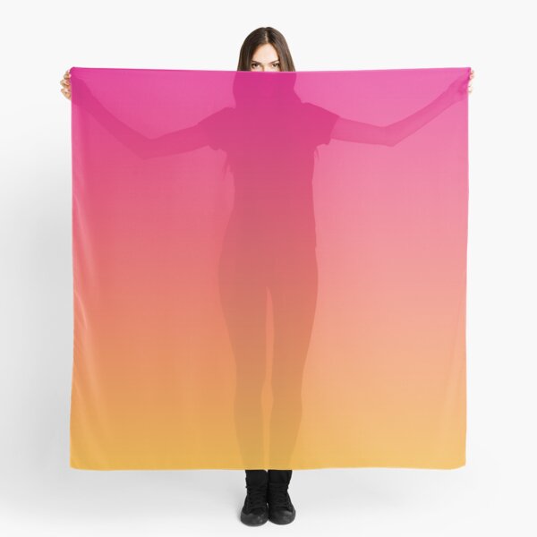 Ombre | Gradient Colors | Pink and Orange | Scarf