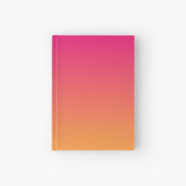 Ombre | Gradient Colors | Pink and Orange |  Hardcover Journal