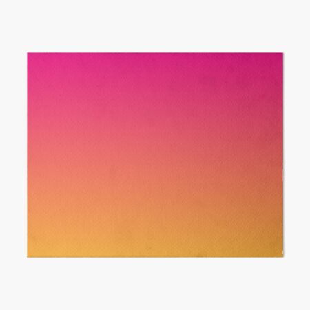 Ombre | Gradient Colors | Pink and Orange |  Art Board Print