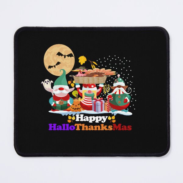 Item preview, Halloween Thanksgiving Christmas Happy HalloThanksMas Gnomes designed and sold by Amirhal.