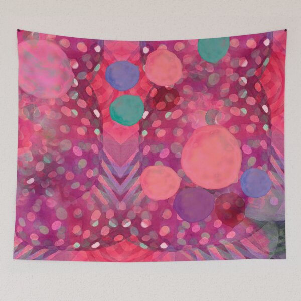 Item preview, "Abstract polka dots in pink and pastel colors" designed and sold by MarCanton.