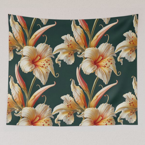 Item preview,  Vintage Abstract Floral Design designed and sold by VintageFlorals.