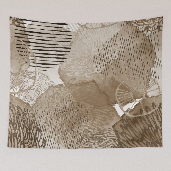 Item preview, Earth Tones, Sepia And Cream Modern Abstract Designs designed and sold by DEC02.