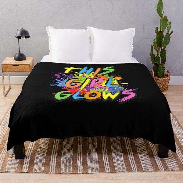 Item preview, This Girl Glows Retro 80's Party Girl 80s Party designed and sold by Theodorefletche.