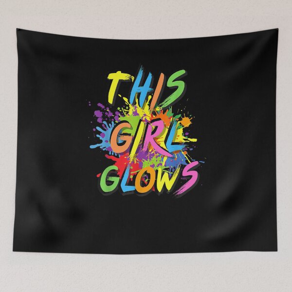Item preview, This Girl Glows Retro 80's Party Girl 80s Party designed and sold by Theodorefletche.