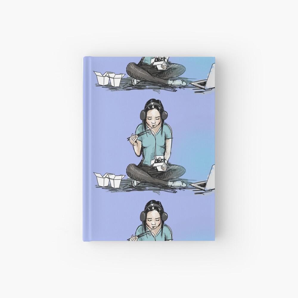 Chinese food and movie night Hardcover Journal