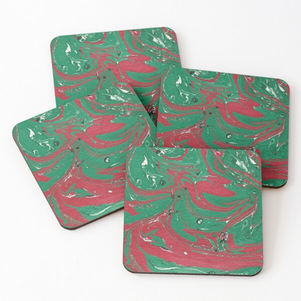 Item preview, Red and Green Marble Swirl designed and sold by AliCatOriginals.