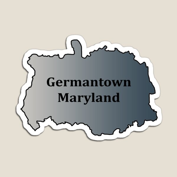Item preview, Germantown Maryland over Gray Gradient map designed and sold by moderatelymedia.