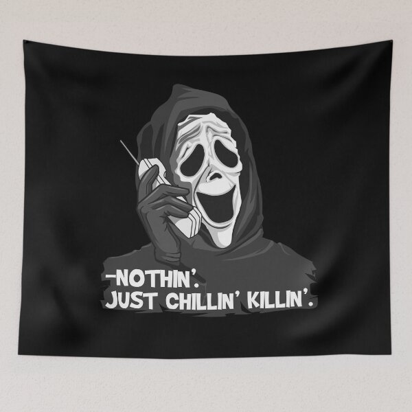 Item preview, Nothin' Just Chillin' Killin' Scream Movie October Horror Funny designed and sold by SpecAli.
