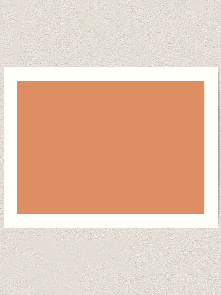 Copper Tan 16 1338 Tcx Pantone Color Trends London Fall Winter 17 Solid Color Fashion Colors Art Print By Eclecticatheart Redbubble
