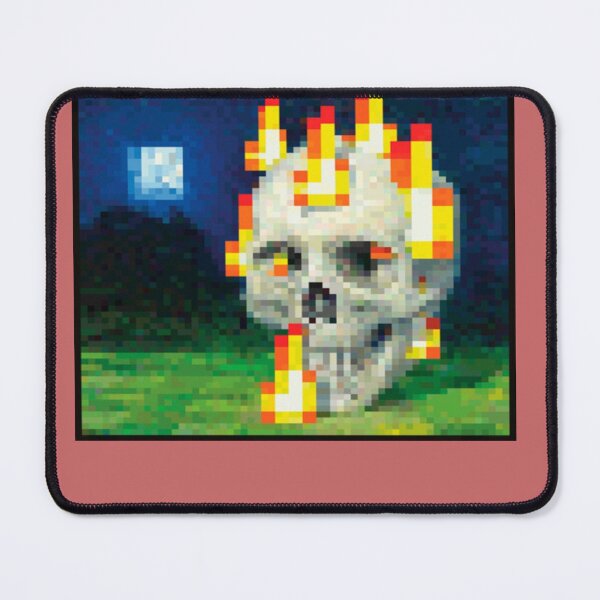 Item preview, Minecraft Painting Burning Skull designed and sold by SisterBecker.