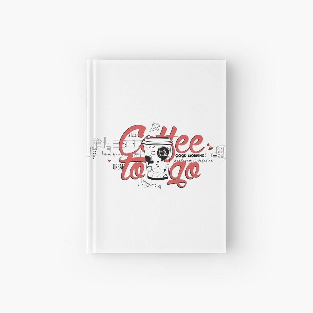 Coffee to go Hardcover Journal