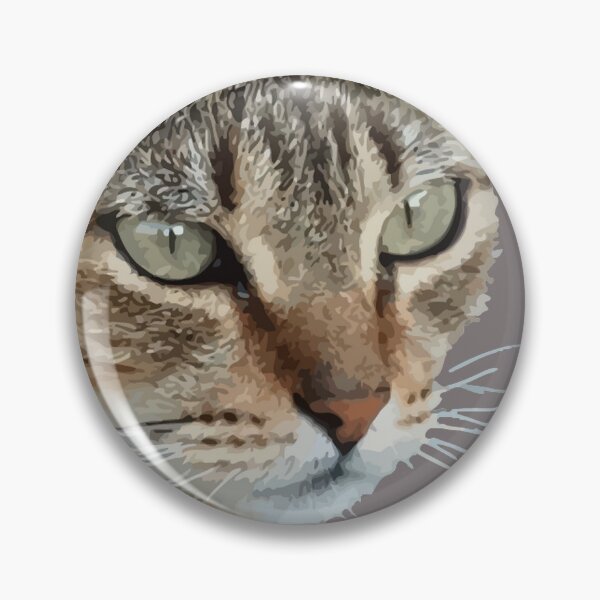 Item preview, Stunning Tabby Cat Close Up Portrait Vector Isolated designed and sold by taiche.