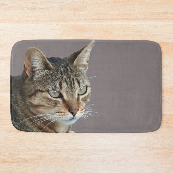 Item preview, Stunning Tabby Cat Close Up Portrait Vector Isolated designed and sold by taiche.