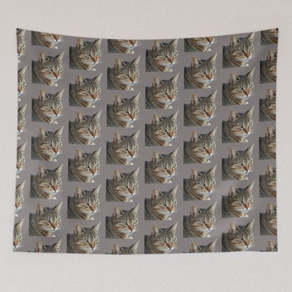 Item preview, Stunning Tabby Cat Close Up Portrait Vector Isolated designed and sold by taiche.