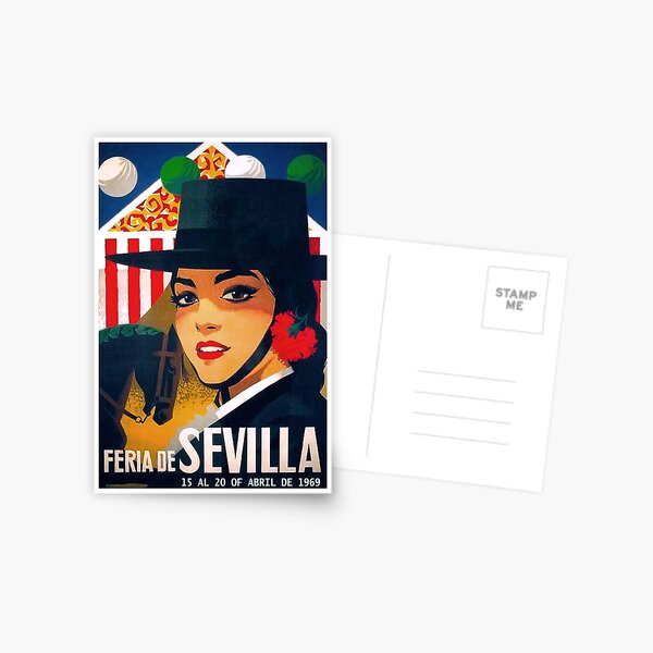 Spain 1969 Seville April Fair Poster Postcard