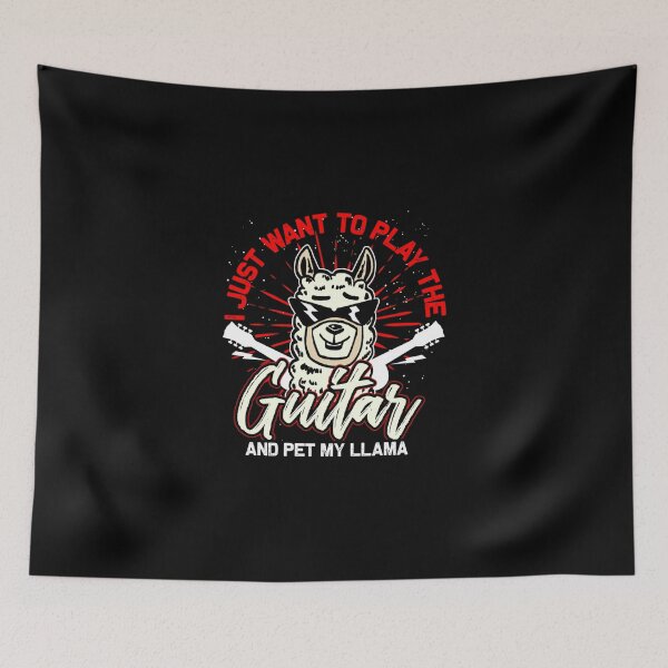 Item preview, Pet Llama Guitar Band Member Guitarist  designed and sold by Tranquilharris.