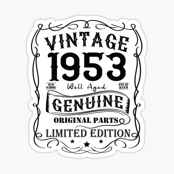 1953 Stickers for Sale, Free US Shipping