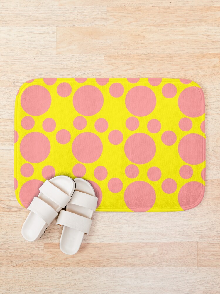 Thumbnail 1 of 6, Bath Mat, Dot Pattern designed and sold by ToyStudio.