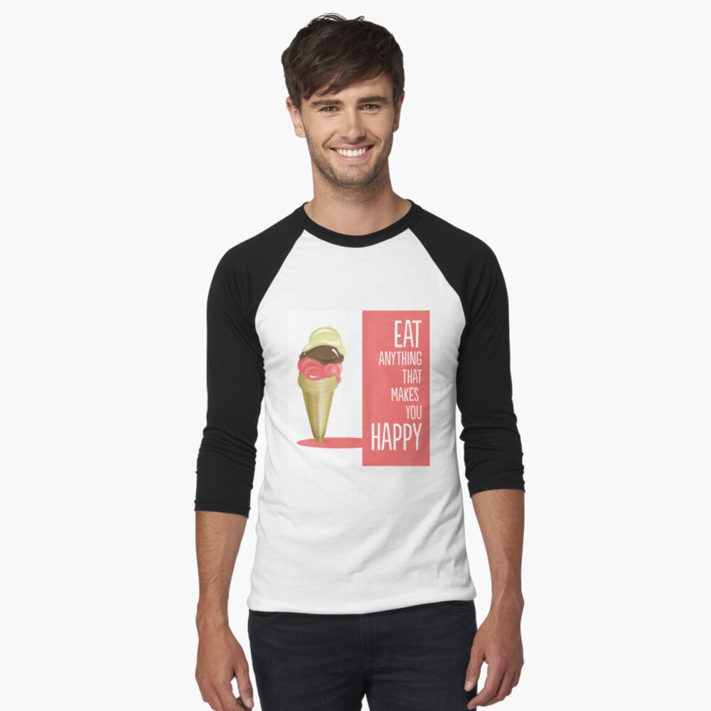Item preview, Baseball ¾ Sleeve T-Shirt designed and sold by mirunasfia.